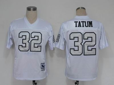 oakland raiders 32 jack tatum white silver number jeyseys