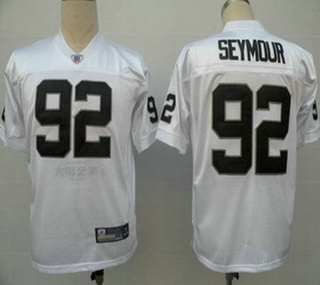 oakland raiders 92 richard seymour white