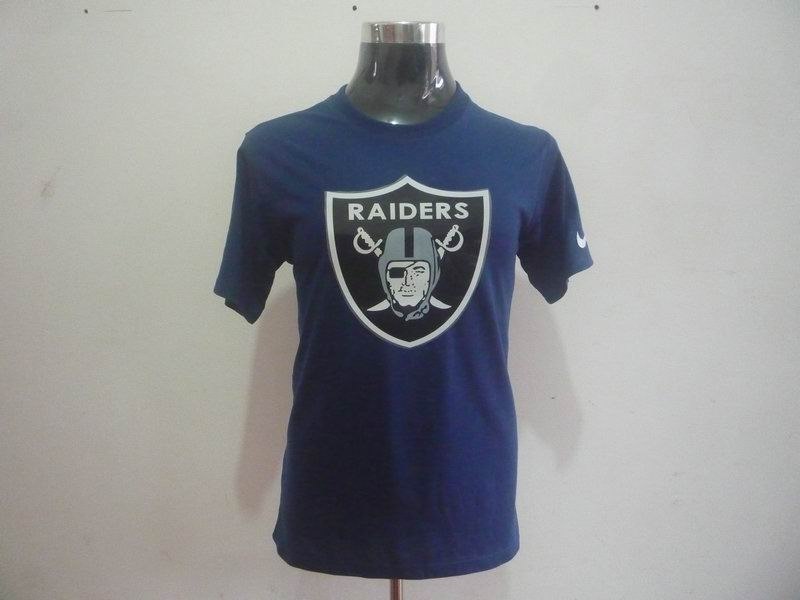 oakland raiders sideline legend authentic logo dri-fit t-shirt d.blue