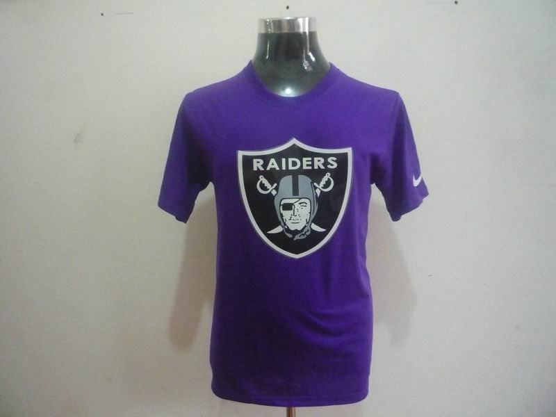oakland raiders sideline legend authentic logo dri-fit t-shirt purple