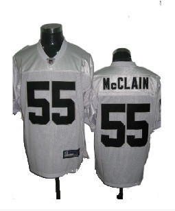 oakland raiders white 55# jerseys