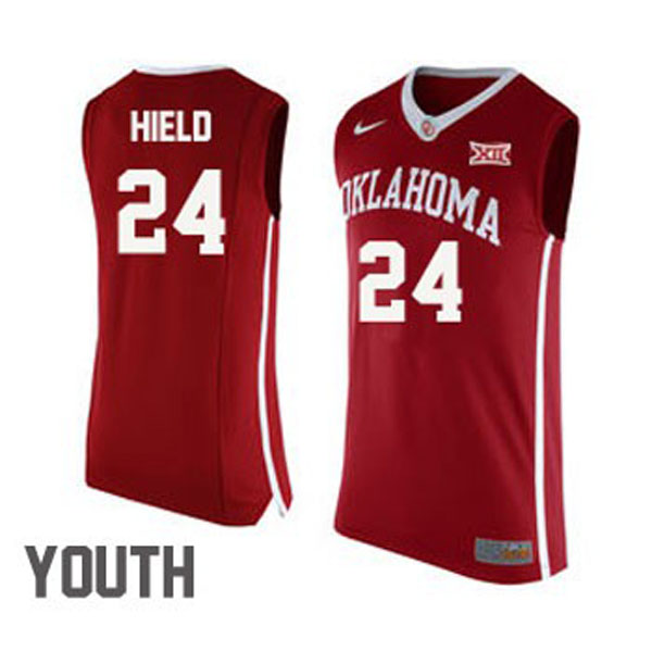 oklahoma sooners 24 buddy hield red basketball youth jersey