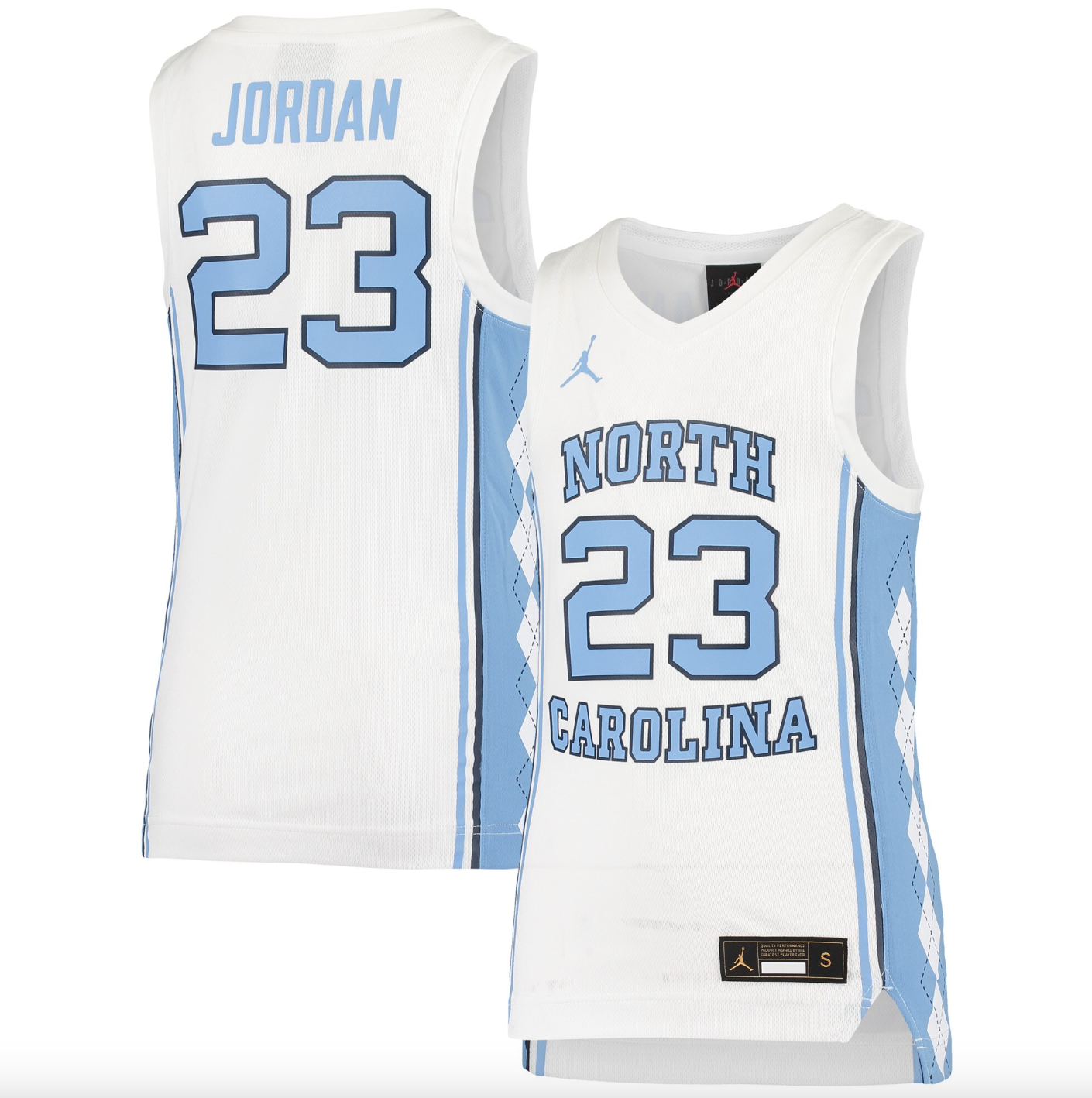 ordan Brand #23 White North Carolina Tar Heels Team Replica Basketball Jersey
