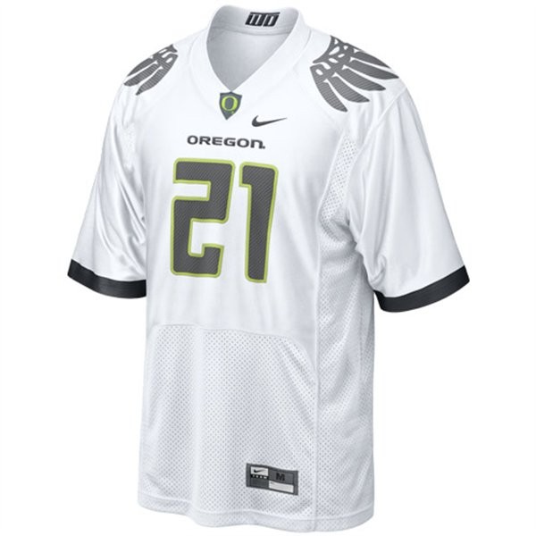oregon ducks 21 lamichael james white football youth jersey
