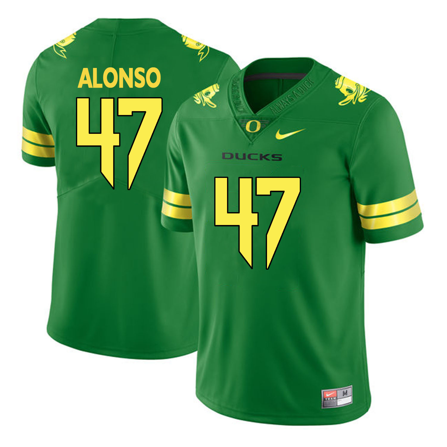 oregon ducks apple green kiko alonso college football portrait jersey