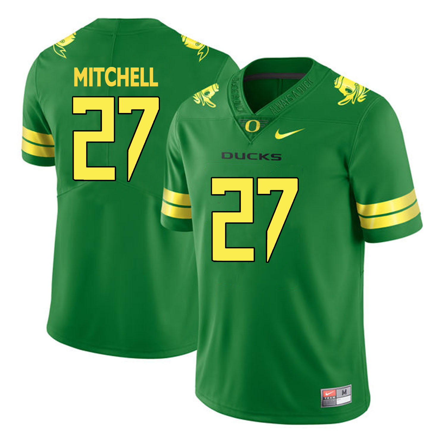 oregon ducks apple green terrance mitchell college football portrait jersey
