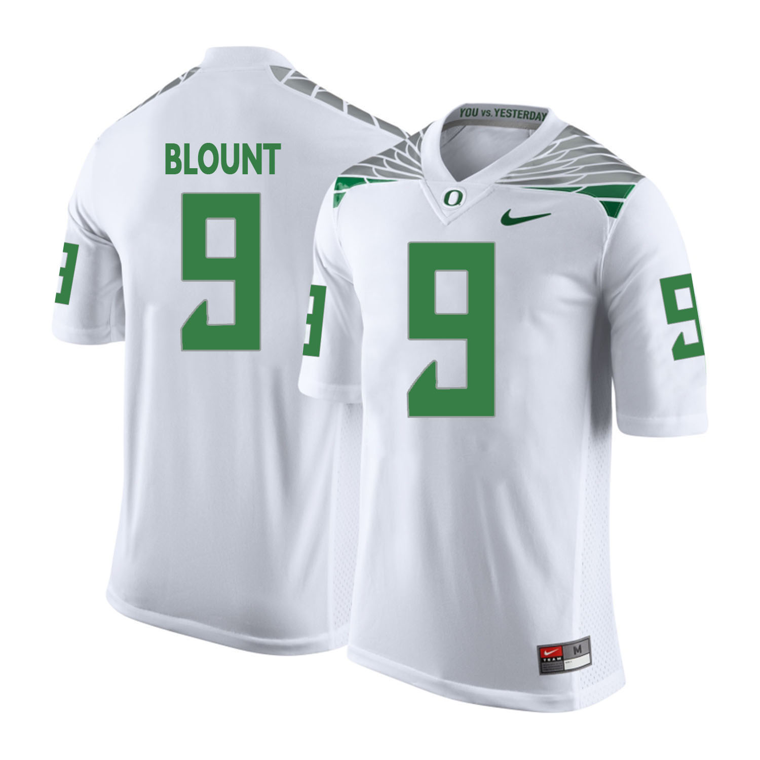 oregon ducks white legarrette blount college football portrait jersey