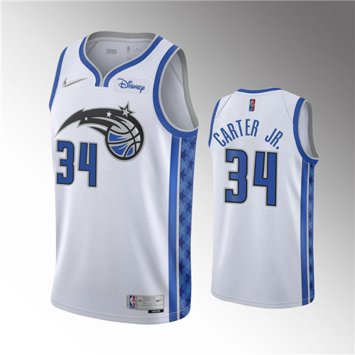 Orlando Magic Wendell Carter Jr. Earned Edition White stitched Jersey #34