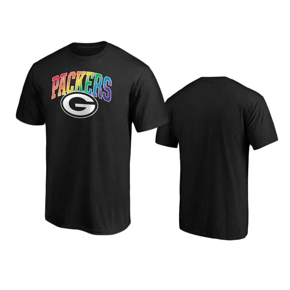 packers black pride logo t shirt