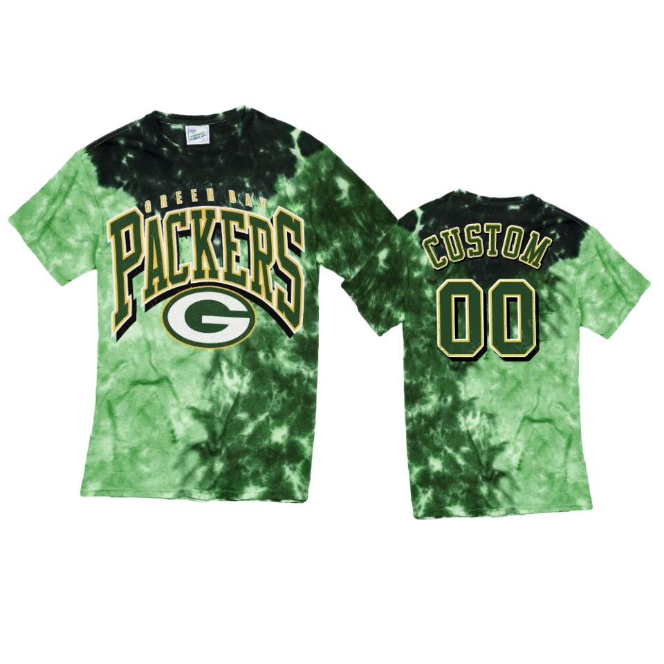 packers custom green tri dye t shirt