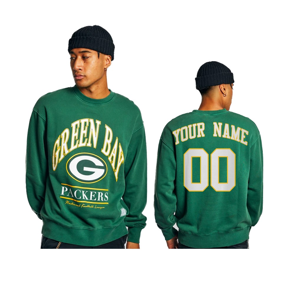 packers custom green vintage sweatshirt
