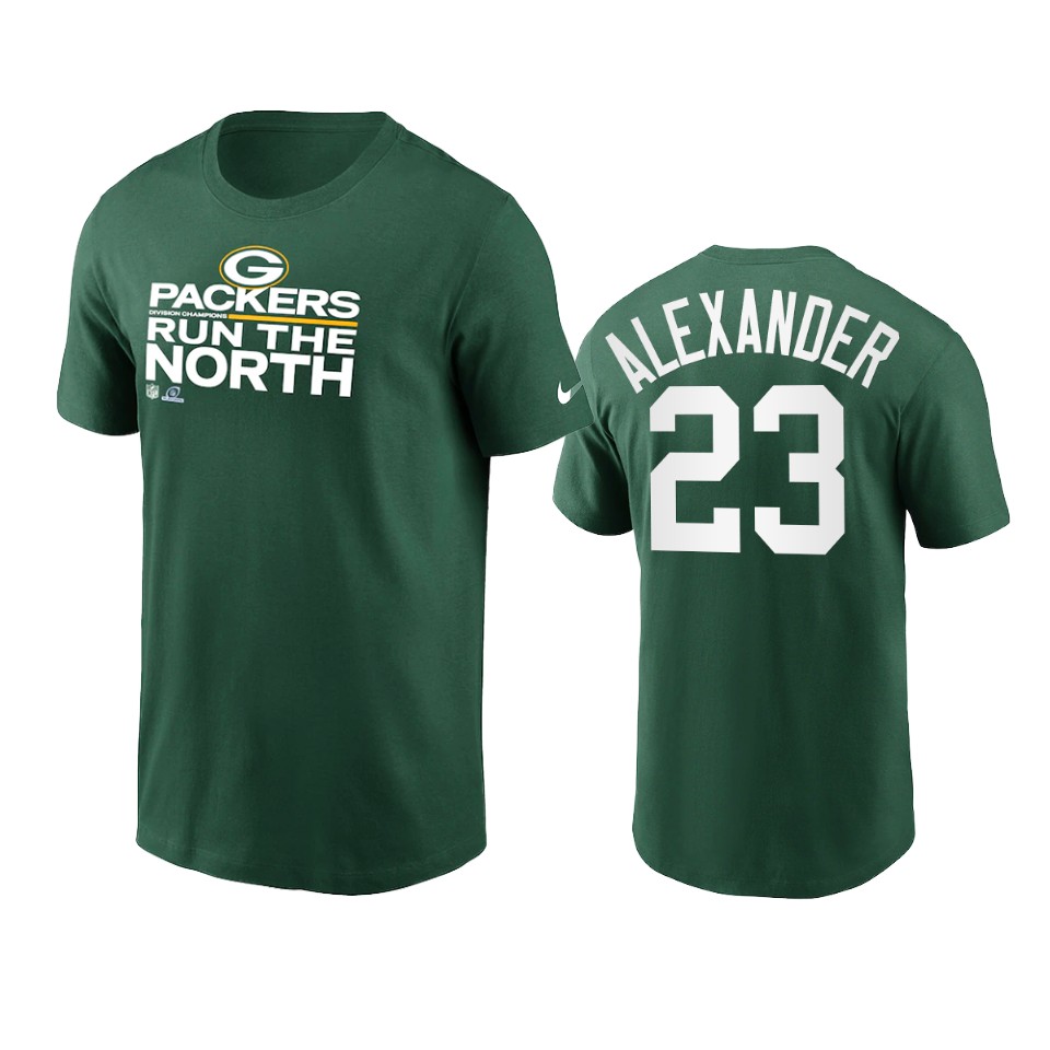 packers jaire alexander green 2021 nfc north division champions t shirt