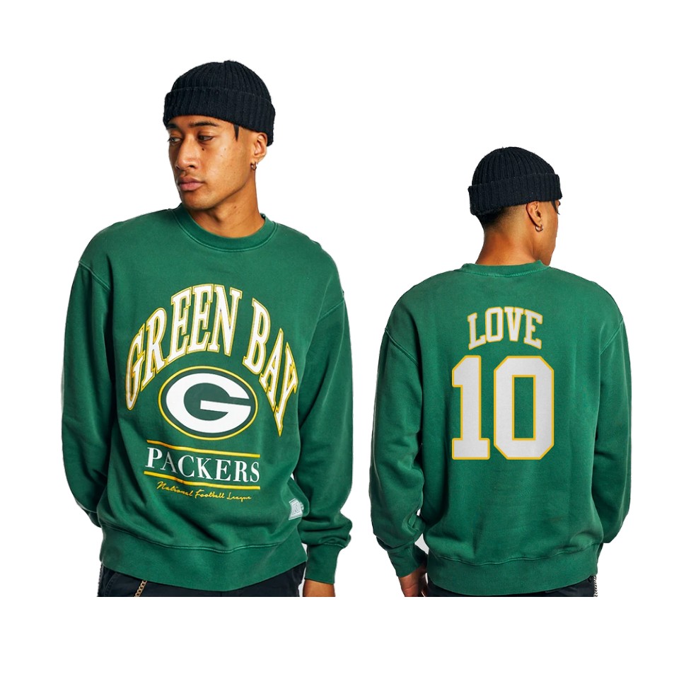 packers jordan love green vintage sweatshirt