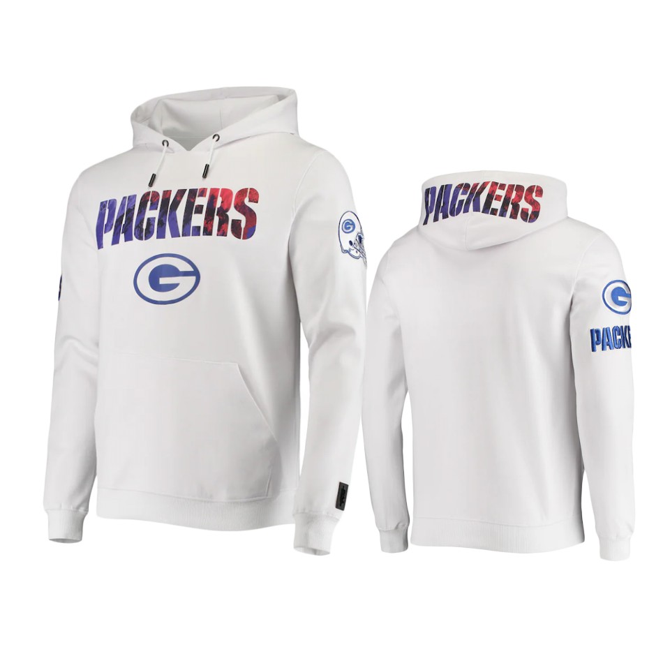 packers white americana pro standard hoodie