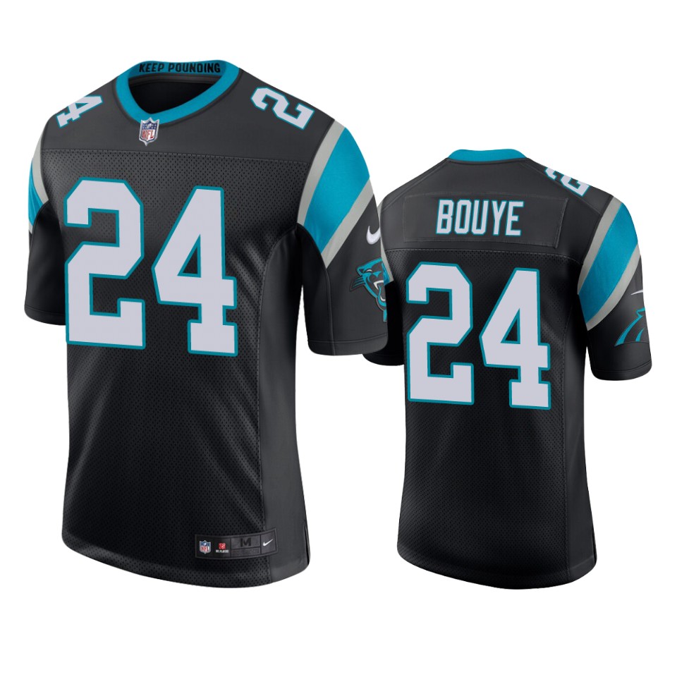 panthers a.j. bouye black vapor jersey