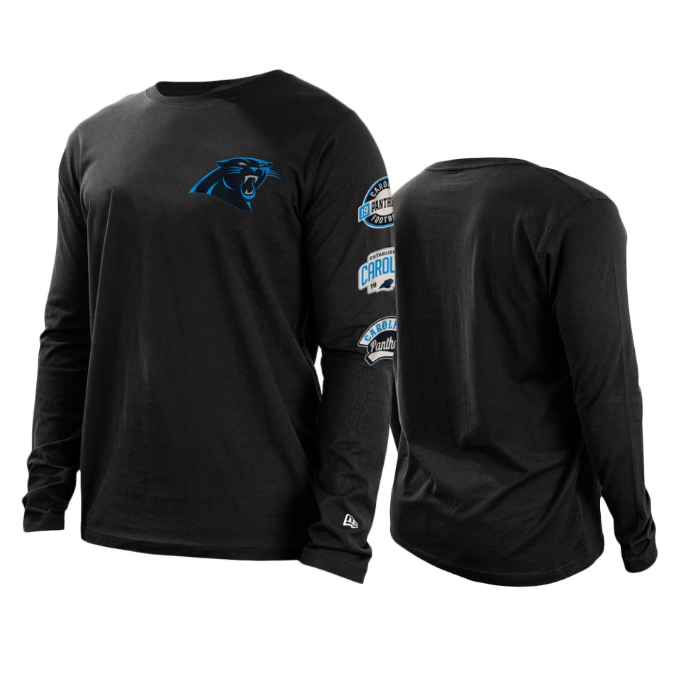 panthers black hype 2 hit long sleeve t shirt