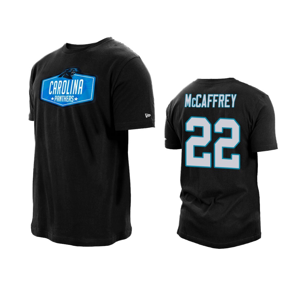 panthers christian mccaffrey black 2021 nfl draft hook t shirt
