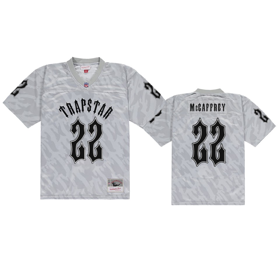 panthers christian mccaffrey gray trapstar jersey