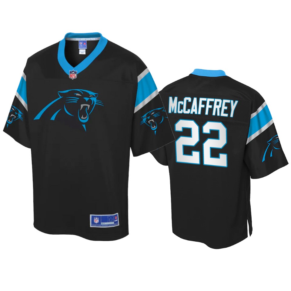 panthers christian mccaffrey pro line black icon jersey