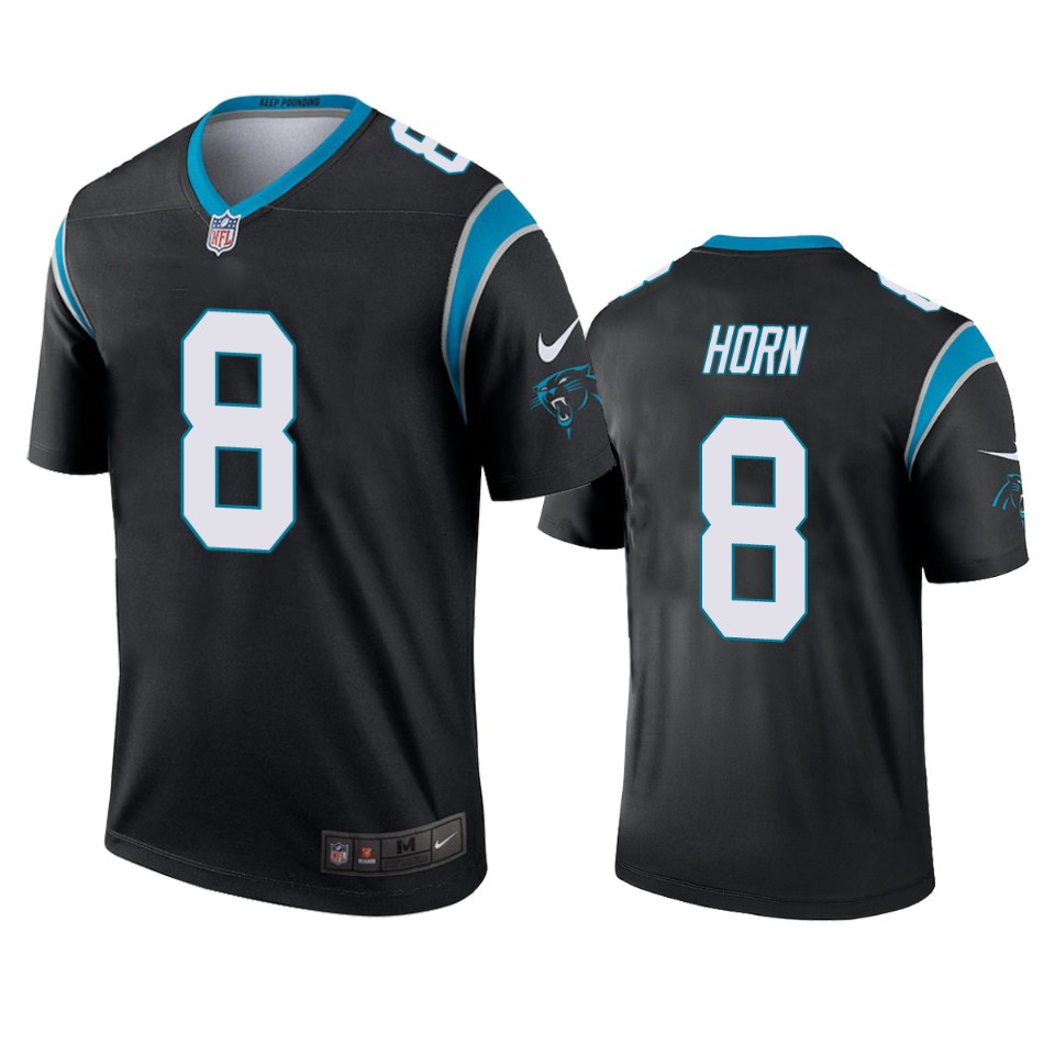 panthers jaycee horn black legend jersey