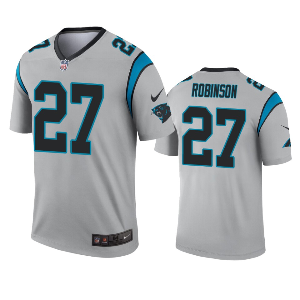 panthers kenny robinson silver inverted legend jersey
