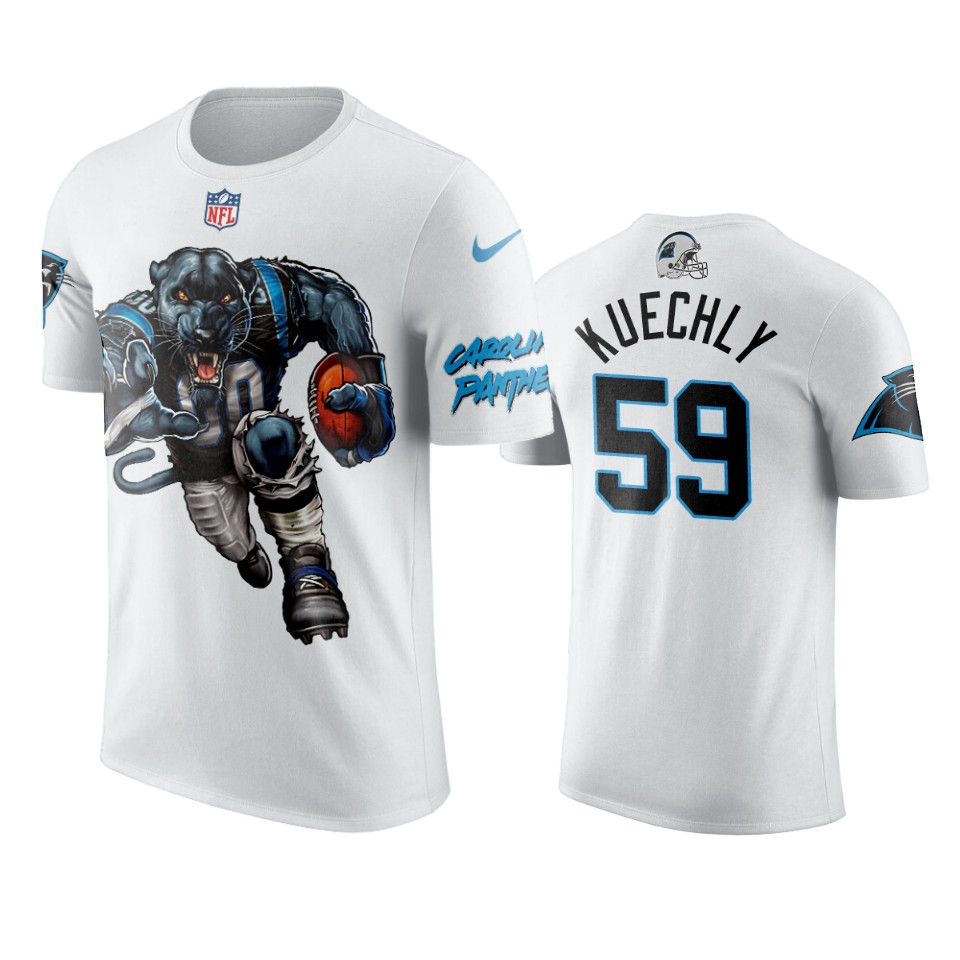 panthers luke kuechly white pumped up panther t shirt