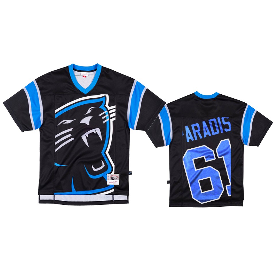 panthers matt paradis black big face jersey