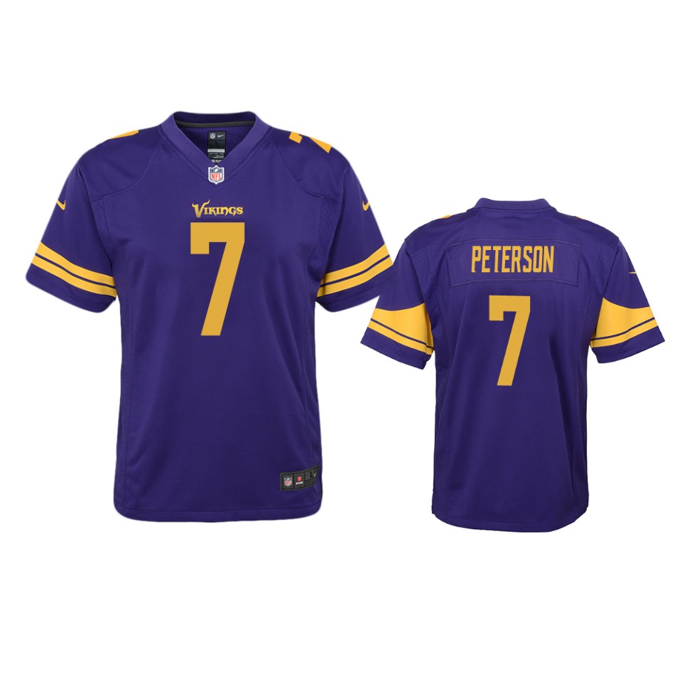 patrick peterson vikings purple color rush game jersey