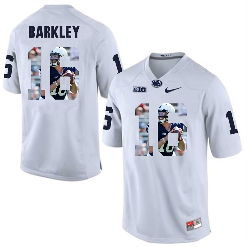 penn state nittany lions white billy fessler college football player portrait jersey