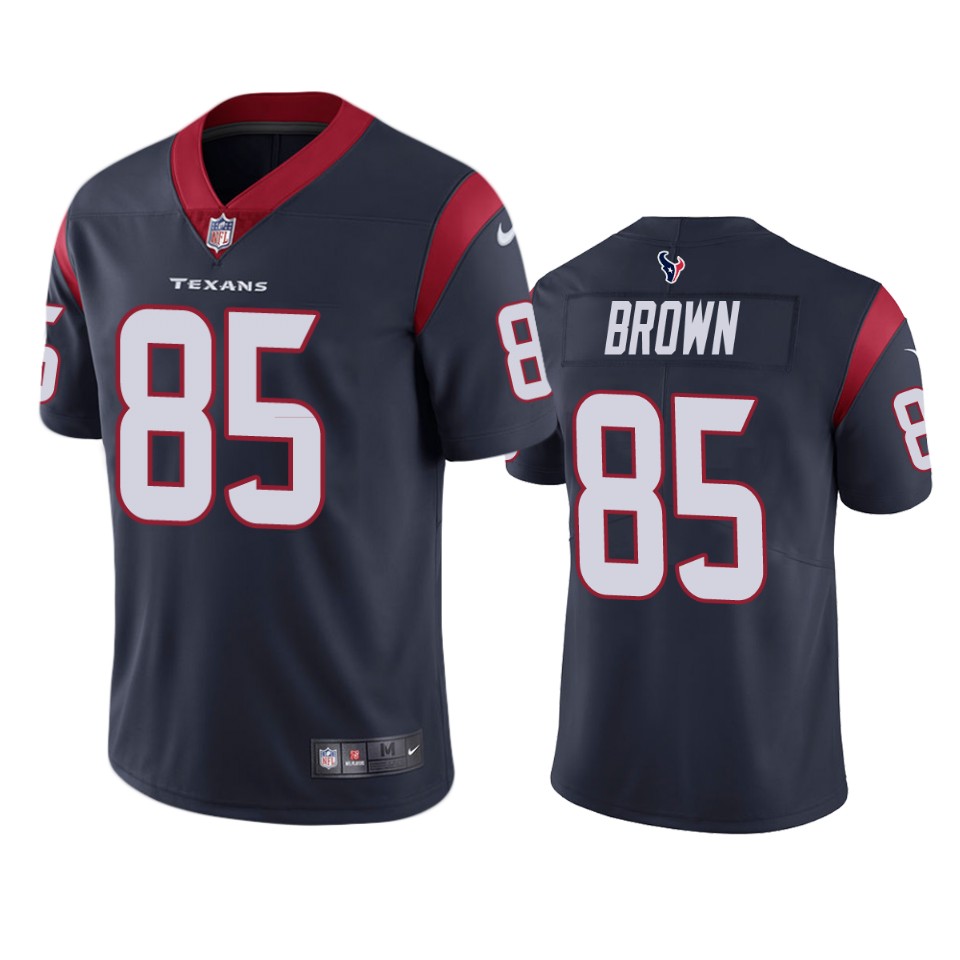 pharaoh brown texans navy vapor jersey