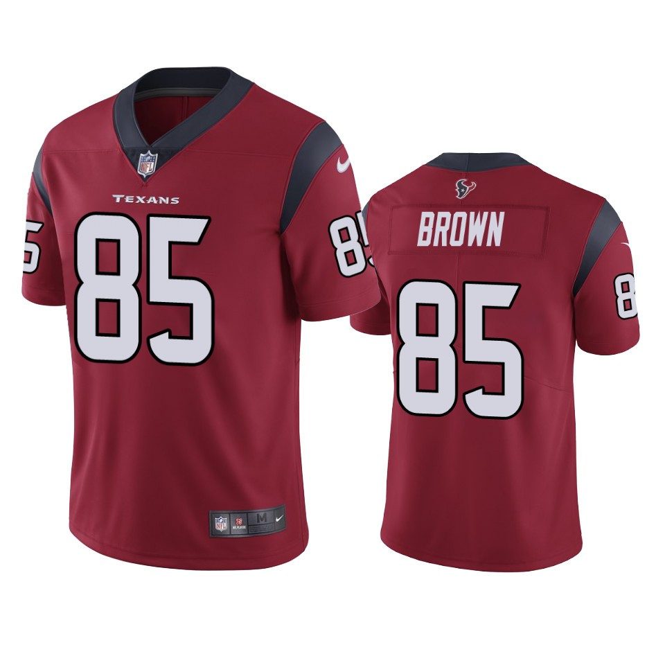 pharaoh brown texans red vapor jersey