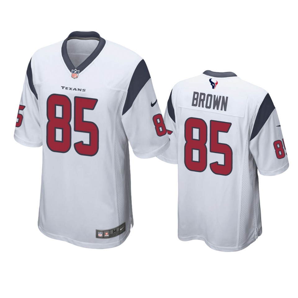 pharaoh brown texans white game jersey