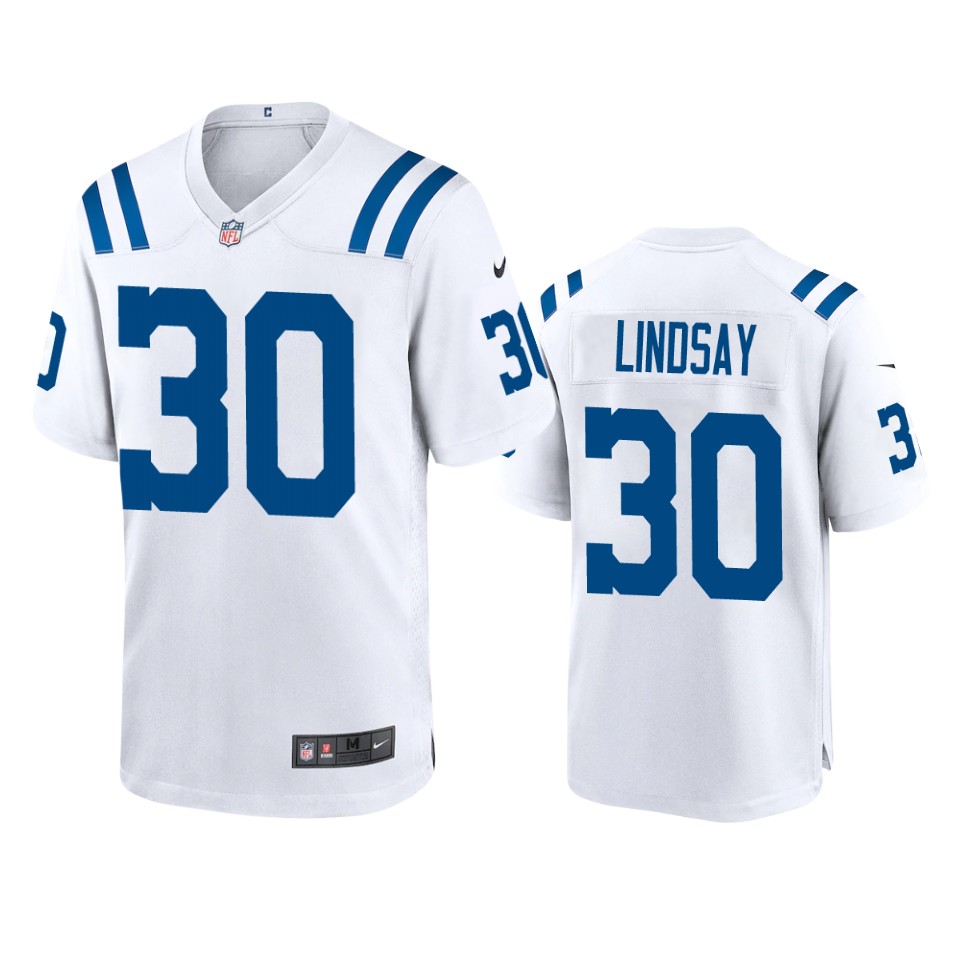 phillip lindsay colts game white jersey