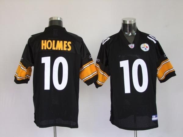 pittsburgh steelers 10 santonio holmes black jerse