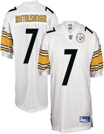 pittsburgh steelers 7 roethlisberger white jerseys