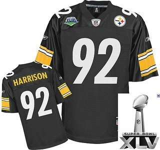 pittsburgh steelers 92 james harrison super bowl xliii team color {2011 super bowl xlv }1