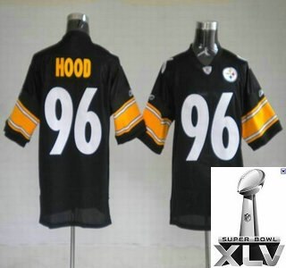 pittsburgh steelers 96 hood black jerseys {2011 super bowl xlv }1
