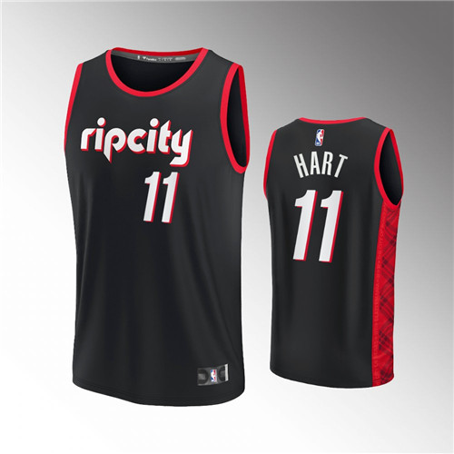 Portland Trail Blazers Josh Hart Replica City Black stitched Jersey #11