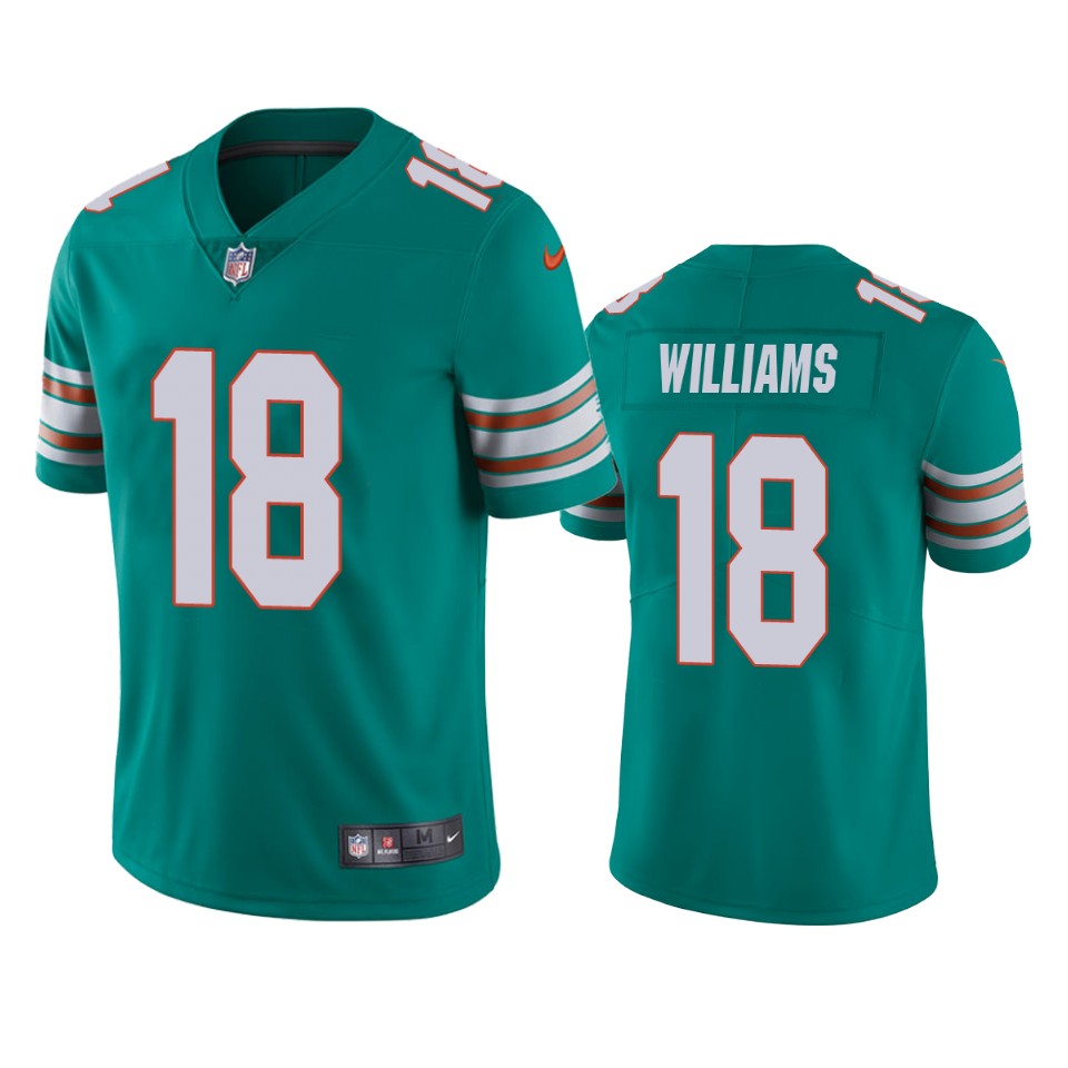 preston williams dolphins aqua vapor jersey