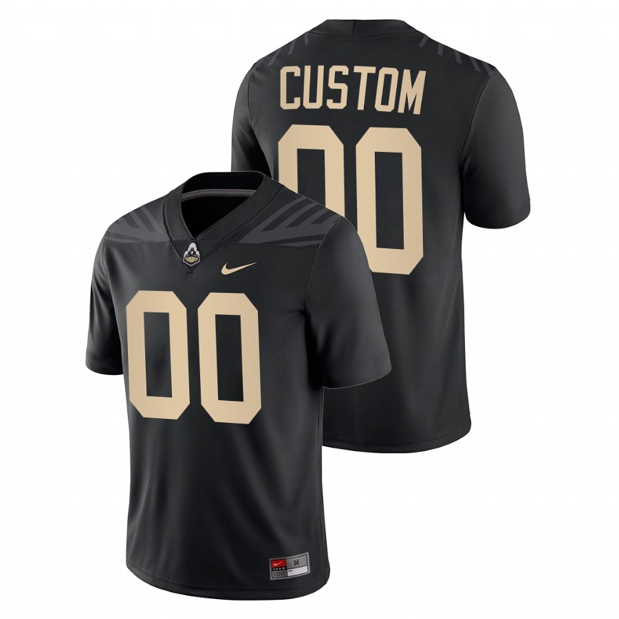 purdue boilermakers custom black college football jersey