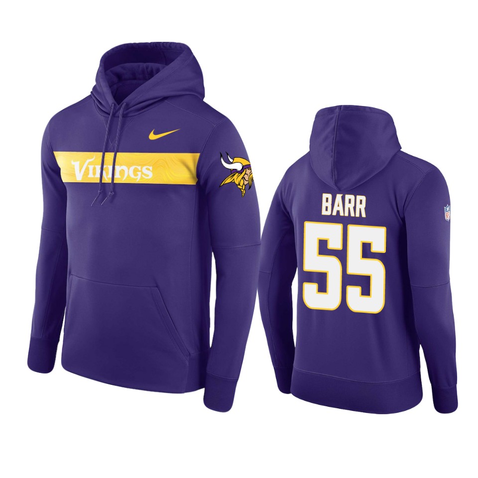 purple anthony barr sideline team hoodie