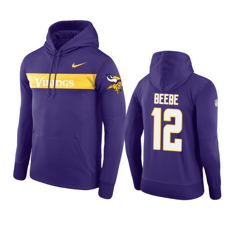 purple chad beebe sideline team hoodie