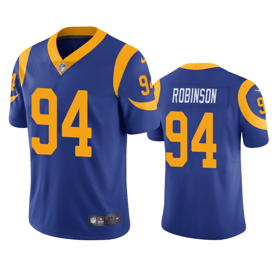 rams a'shawn robinson royal vapor untouchable limited jersey