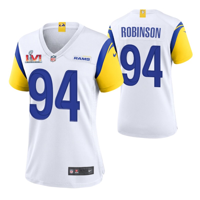 rams-a'shawn-robinson-super-bowl-lvi-champions-game-jersey-game-white
