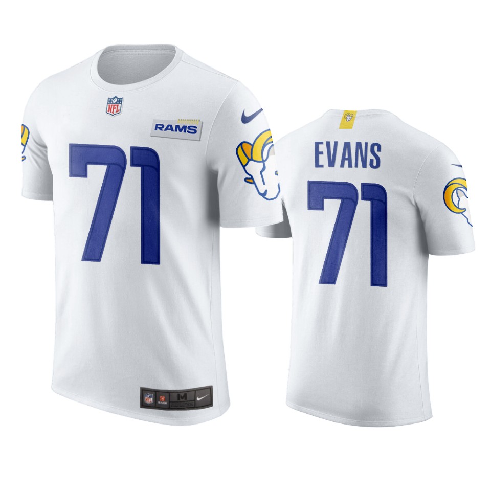 rams bobby evans white t shirt