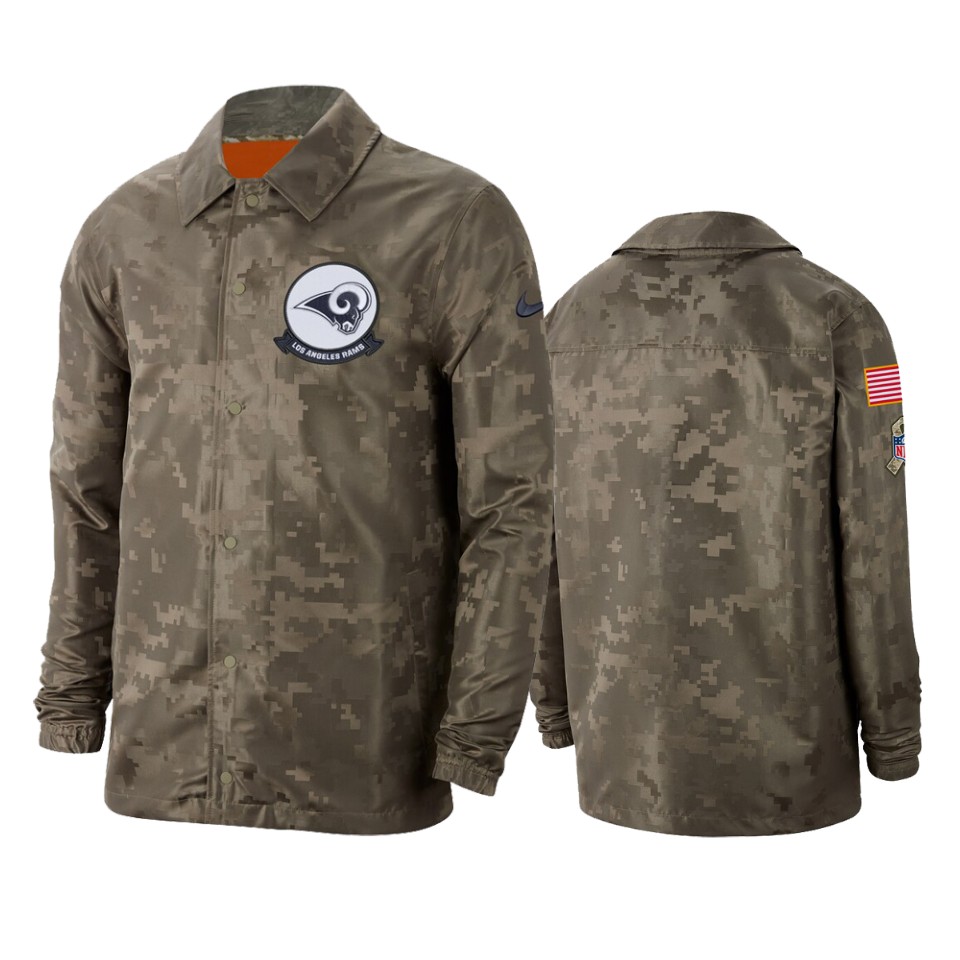 rams camo 2019 salute to service sideline jacket