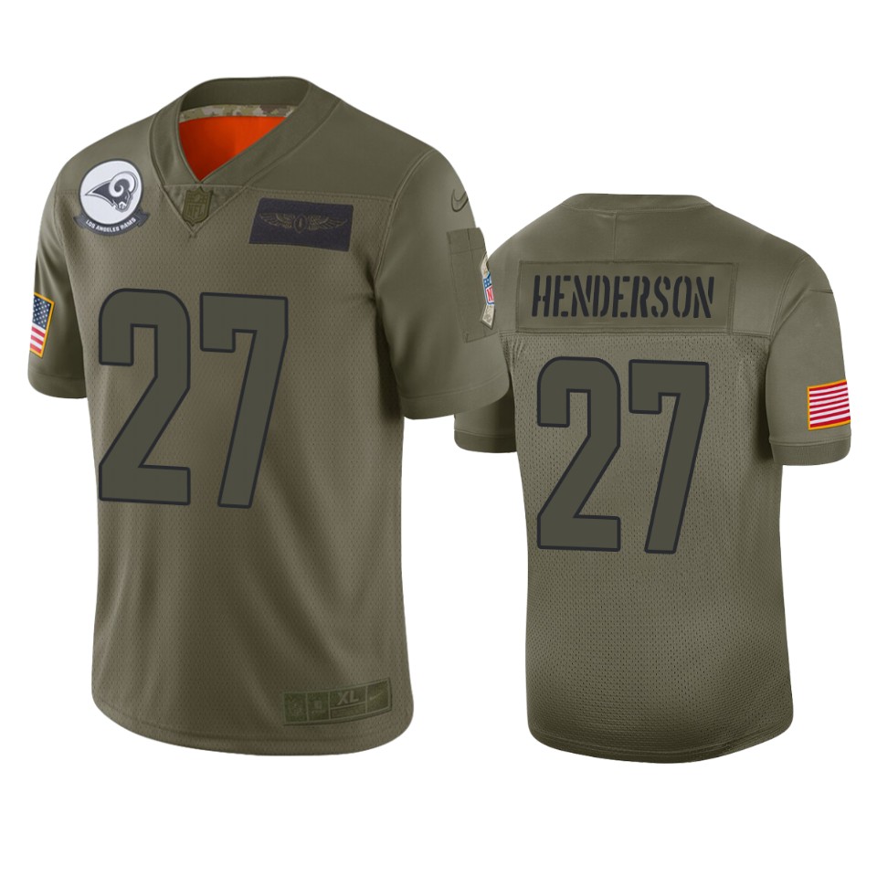 rams darrell henderson camo limited 2019 salute to service jersey