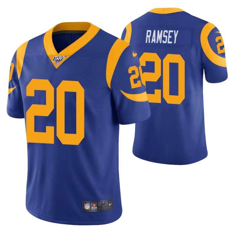 rams-jalen-ramsey-jersey-vapor-limited-men's-100th-season