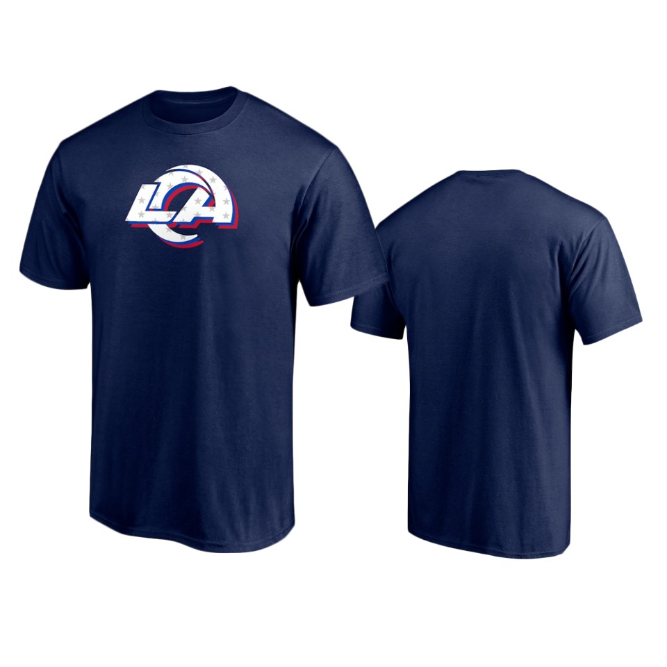 rams navy red white and team t shirt