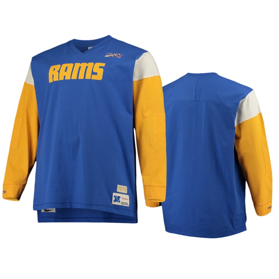 rams royal nfl 100 team inspired t shirt